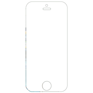 Protector de pantalla Perfect Fit para iPhone 5, 5c y 5s, Vidrio Templado Diamond Clear